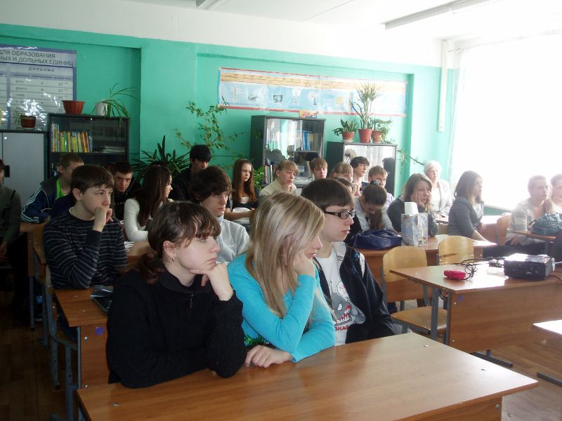 Встреча-беседа в средней школе №1 города Дрезны